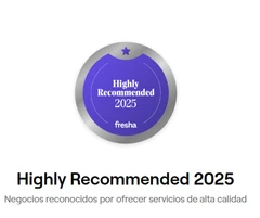 Fresha Highly Recommended 2025